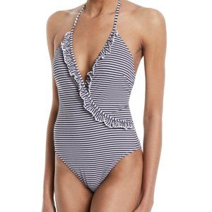 Solid & Striped The Nadine ruffled one piece